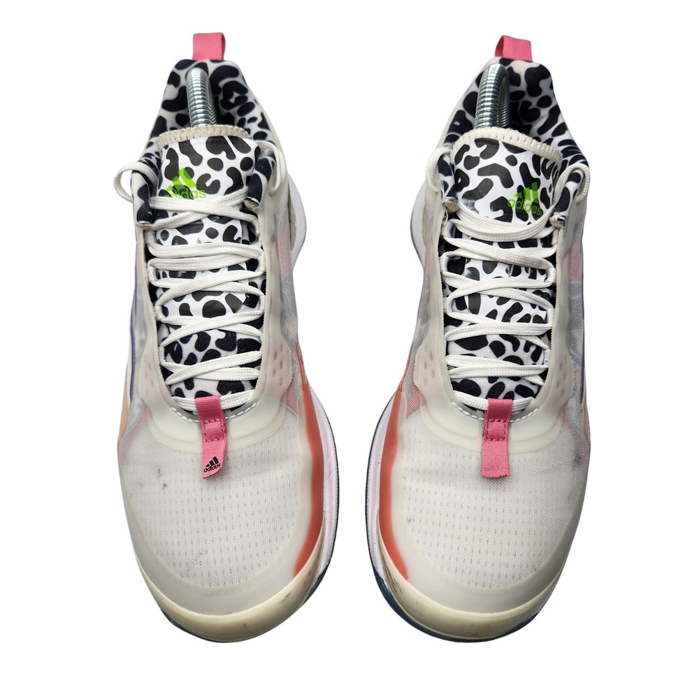 Adidas Avacourt Safari GZ3750 Women's Size‎ 8 Tennis Shoes Zebra Print Adi Tuff